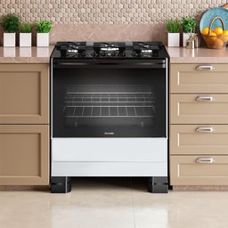 Fogão Mueller 5 Bocas Branco com Mesa de Vidro e Tripla Chama Mfv5bf - 8
