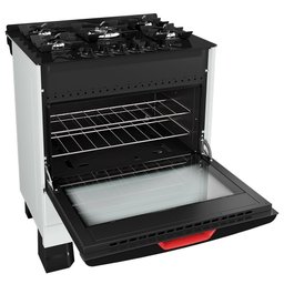 Fogão Mueller 5 Bocas Branco com Mesa de Vidro e Tripla Chama Mfv5bf - 3
