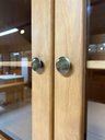 Ver imagem 7 de Cristaleira Rústica 100% Madeira Maciça 4 Portas para Sala de Jantar Linha Rubi Marrom/Freijó