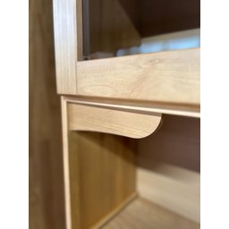 Cristaleira Rústica em Madeira Maciça 2+2 Portas para sala de Jantar Linha Rubi - 11