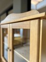 Ver mais imagens de Cristaleira Rústica 100% Madeira Maciça 4 Portas para Sala de Jantar Linha Rubi Marrom/Freijó