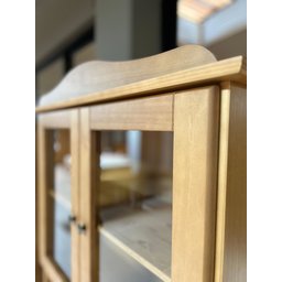 Cristaleira Rústica em Madeira Maciça 2+2 Portas para sala de Jantar Linha Rubi - 8