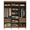 Guarda-Roupa Casal com Pés 6 Portas Batentes com Espelho Netuno Madesa - 11