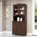 Ver imagem 2 de Cristaleira Rústica 100% Madeira Maciça 4 Portas para sala de Jantar Linha Rubi