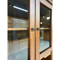 Cristaleira Rústica em Madeira Maciça 2+2 Portas para sala de Jantar Linha Rubi - 7