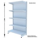 Ver imagem 2 de Gondola Parede 170 Amapa Flex Kit 3 Metros Branco SPE - Amapá