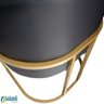 Cadeira Gold Estofado Várias Cores Base Aço Dourado - Datelli Design - 6