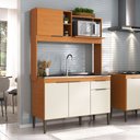 Ver imagem 5 de Cozinha Elegance Compacta 4 Portas 1 Gaveta Nicho para Micro