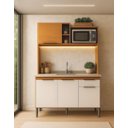 Ver imagem 2 de Cozinha Elegance Compacta 4 Portas 1 Gaveta Nicho para Micro