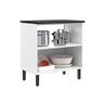 Balcão de Cozinha Itatiaia em Aço 2 Portas Branco New Premium - 2