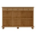 Ver imagem 4 de Buffet Aparador Rústico 100% Madeira Maciça 3 Portas 3 Gavetas Linha Rubi