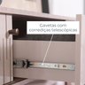 Cristaleira para Sala de Jantar 4 Portas Vidro e Curva com Espelho Led 2 Gavetas Moss - 9