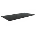 Ver imagem 1 de Tampo Mesa Sala de Jantar Madeirado C/vidro Ta59 Retangular 100x200cm Preto Fosco C/ Vidro Preto -