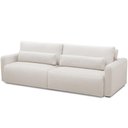 Ver mais imagens de Sofá Retrátil Reclinável para Sala de Estar Living 240cm Sevilha F04 Bouclê Cru