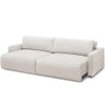 Sofá Retrátil Reclinável para Sala de Estar Living 240cm Sevilha F04 Bouclê Cru - 1