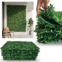 Ver imagem 3 de 17 Placas Jardim Vertical Artificial Externo 3d Parede Verde Decoração Folhagem Artificial