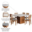 Ver imagem 5 de Conjunto Sala de Jantar Amsterdã New Mesa com Tampo Giratório 6 Cadeiras Santiago Madeirado/Cinza
