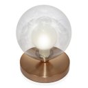 Ver imagem 4 de Kit 2 Luminárias de mesa Globo Harmony NewCobre Base Redonda