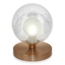 Ver imagem 3 de Kit 2 Luminárias de mesa Globo Harmony NewCobre Base Redonda