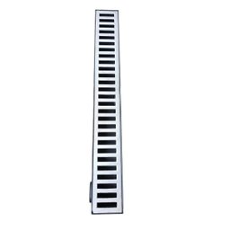 Ralo Borda Piscina Varanda 6x50 Alumínio kit 5 metros lineares - 4