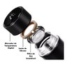 Garrafa Térmica Aço Inox com Termômetro Digital Led 500ml Branco - 5