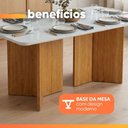 Ver imagem 7 de Conjunto Sala de Jantar Mesa 1,60m com Vidro 6 Cadeiras Montreal