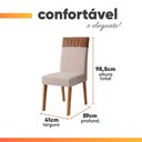 Ver imagem 4 de Conjunto Sala de Jantar Mesa 1,60m com Vidro 6 Cadeiras Montreal