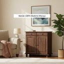 Ver imagem 5 de Buffet Aparador Rústico 100% Madeira Maciça 2 Portas 2 Gavetas Linha Rubi