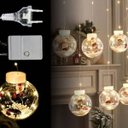 Ver imagem 2 de Piscabola Neve 3cm 200 Leds Branco Quente 220v 10 Bolas Iluminadas (6386)