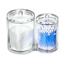 Ver imagem 1 de Conj 3 Organizador Acrílico Porta Algodão Cotonete Maquiagem SB MULTIUSO