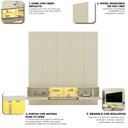 Ver imagem 3 de Home para TV 220 Realce Luminare Off White - Gelius