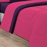 Kit Edredom + Jogo de Lençol 100% Algodão Gran Moratta 7 Peças Queen Pink Roxo - 3