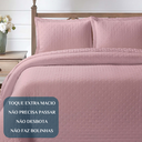 Ver imagem 5 de Cobreleito Queen Size 300 Fios Melynda Bordado Super Elegante:rosa