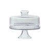 Boleira com Tampa e Pedestal, Prato para Bolo de Vidro - 1