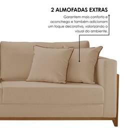 Sofá 3 Lugares Paris Linho 1,94M - 5