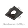 Spot de Embutir Par20 Quadrado Orientável Face Recuada Preto Moon 1061068 - 2