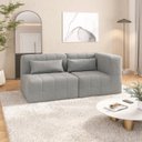 Ver imagem 2 de Sofá Modular 2 Lugares com braço lateral EasyBox CabeCasa MadeiraOriginals