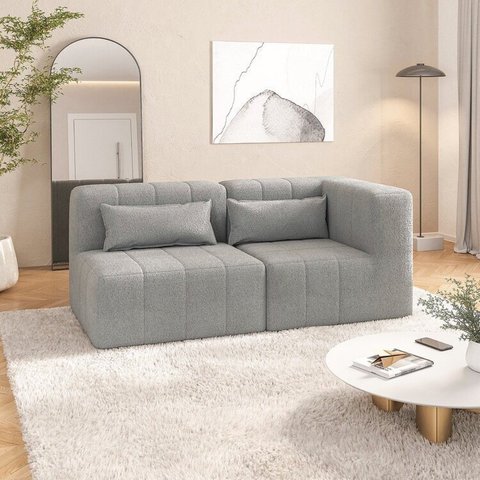 Sofá Modular 2 Lugares com braço lateral EasyBox CabeCasa MadeiraOriginals