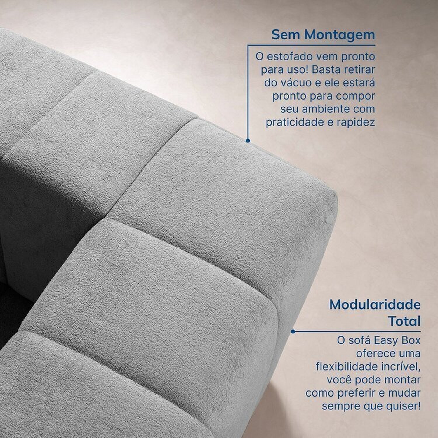 Sofá Modular de Canto 02 Módulos Easybox Cabecasa Madeiramadeira - 4