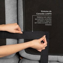 Sofá Modular de Canto 02 Módulos Easybox Cabecasa Madeiramadeira - 10