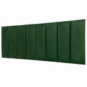 Ver imagem 3 de Cabeceira Queen Veludo Verde Placa Modulada Estofada Ripada Adesiva