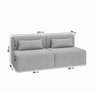 Sofá Modular 02 Módulos Poltrona Easybox CabeCasa MadeiraMadeira - 3