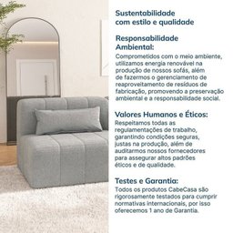 Sofá Modular 02 Módulos Poltrona Easybox Cabecasa Madeiramadeira - 11