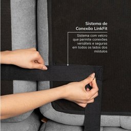 Sofá Modular 02 Módulos Poltrona Easybox Cabecasa Madeiramadeira - 10