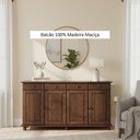 Ver imagem 5 de Buffet Aparador Rústico 100% Madeira Maciça 4 Portas 4 Gavetas Linha Rubi
