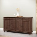 Ver imagem 2 de Buffet Aparador Rústico 100% Madeira Maciça 4 Portas 4 Gavetas Linha Rubi