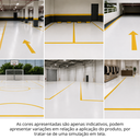 Ver imagem 2 de Tinta Acrílica Premium Piso Fosca Cor Amarelo Demarcação 18L Antimofo Baixo Odor Durín