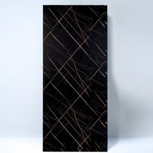 Placa Vinílica Marmorizada Nero D'oro Gr-pvm-nd 2,44cm X 1,20m (2,9768m²/placa)