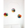 Móbile berço bebê infantil quarto 3 bolas coloridas origami - 2