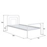 Cama Solteiro em Ferro Juliet:branco - 5
